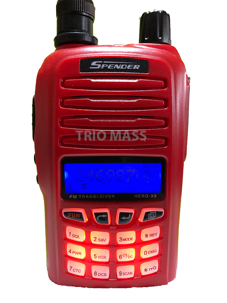 วิทยุสื่อสาร SPENDER HERO-X5 PLUS (แบตเตอรี่ 2 ก้อน)